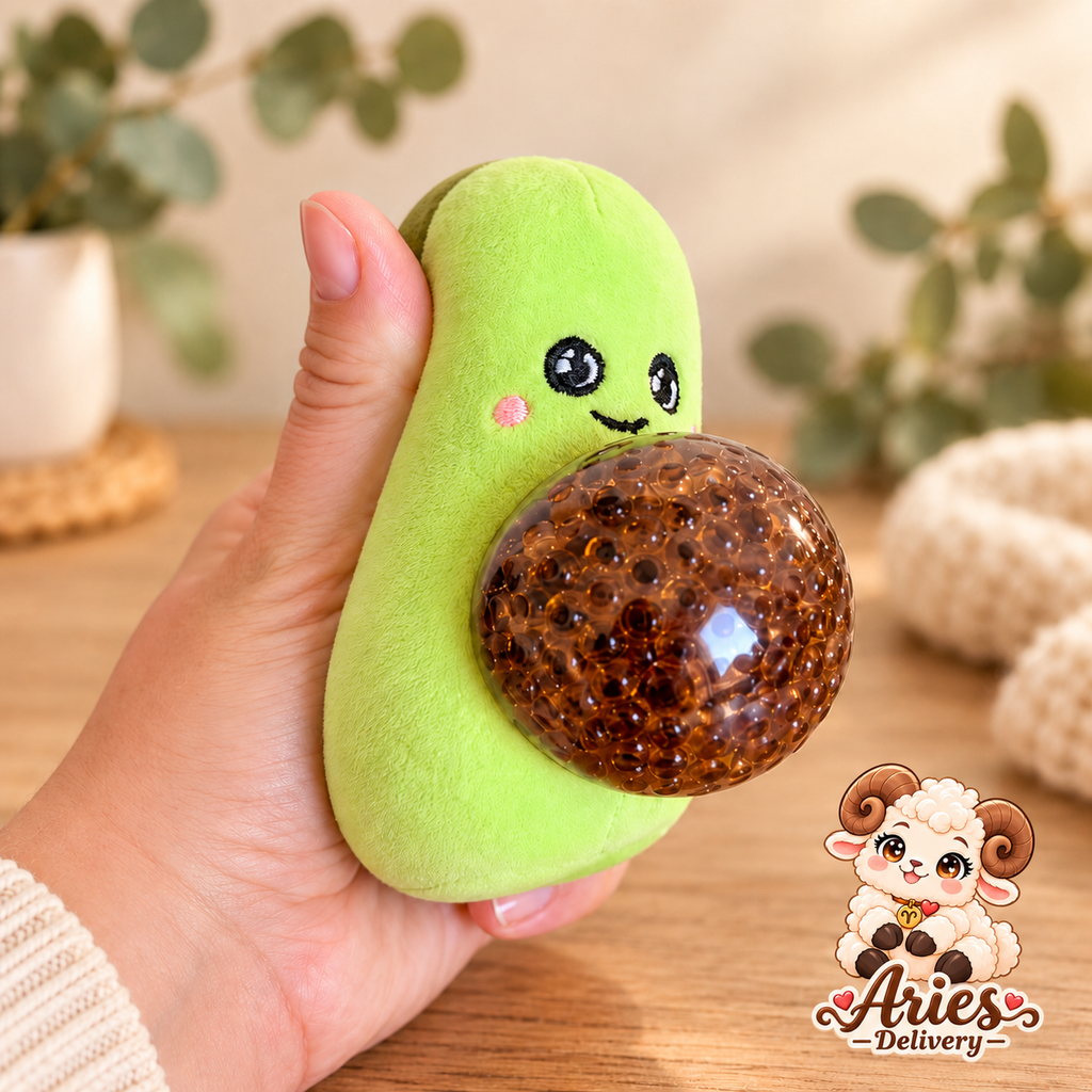 🥑 Squishy Peluche Avocat Kawaii