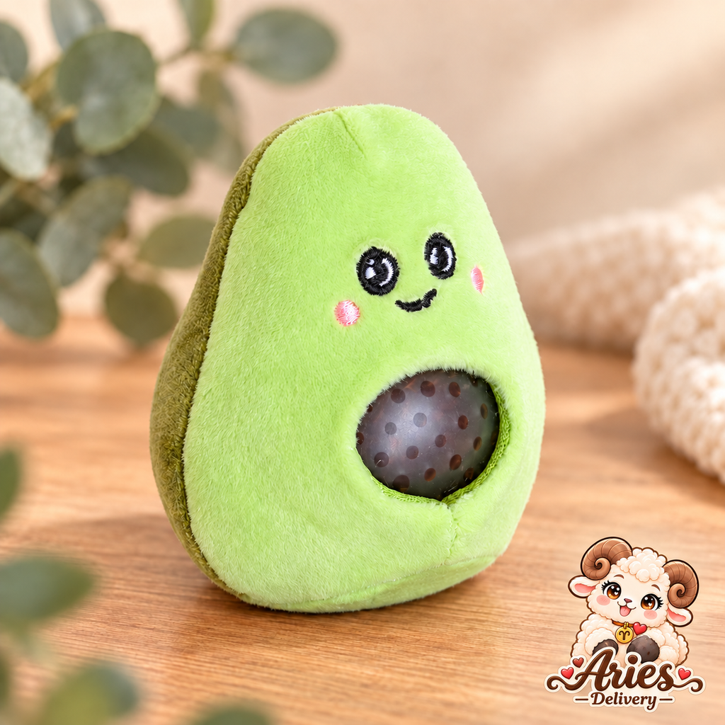 🥑 Squishy Peluche Avocat Kawaii