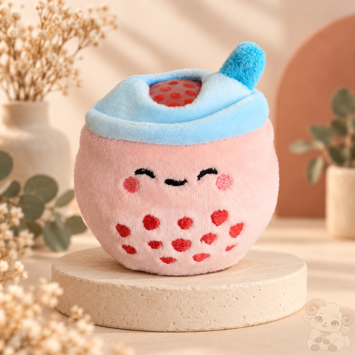 🧋 Squishy Peluche Bubble Tea Kawaii – 4 coloris