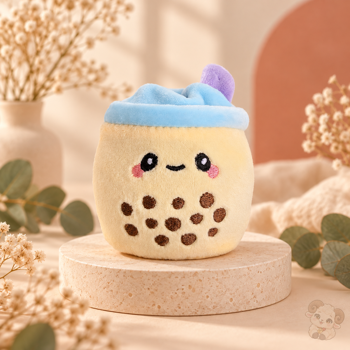 🧋 Squishy Peluche Bubble Tea Kawaii – 4 coloris
