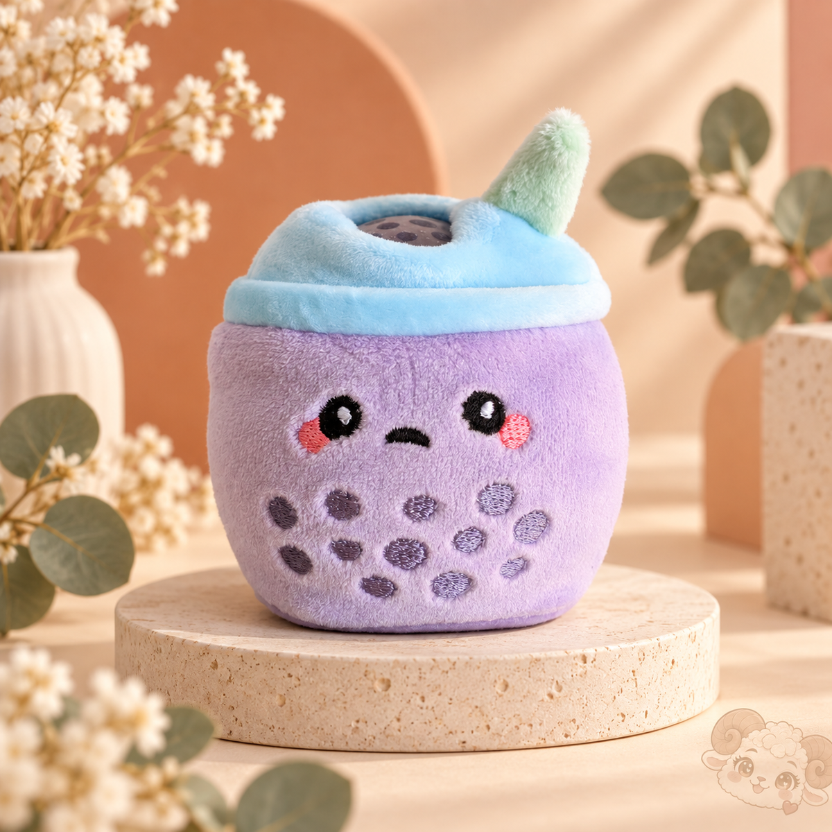 🧋 Squishy Peluche Bubble Tea Kawaii – 4 coloris