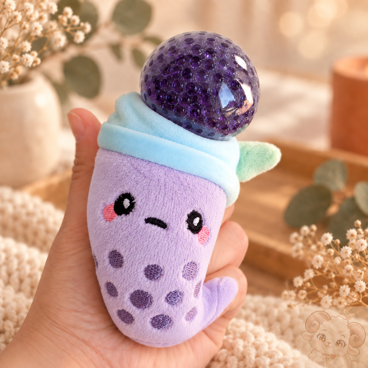 🧋 Squishy Peluche Bubble Tea Kawaii – 4 coloris