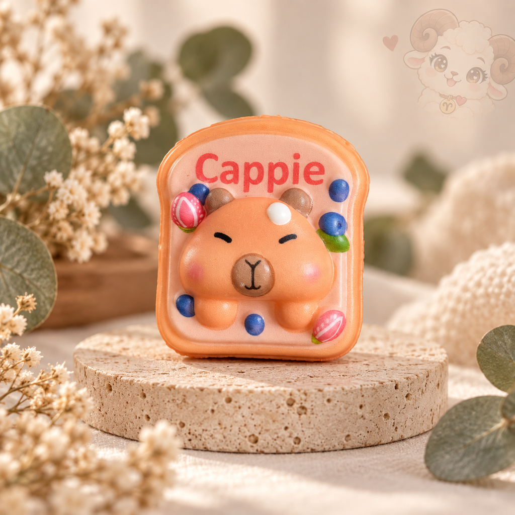 🐾 Mini Squishy Capybara kawaii – 4 à 5 cm