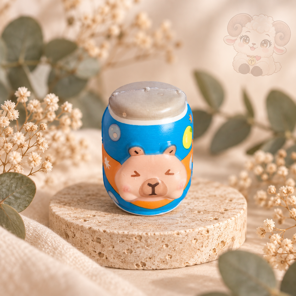 🐾 Mini Squishy Capybara kawaii – 4 à 5 cm