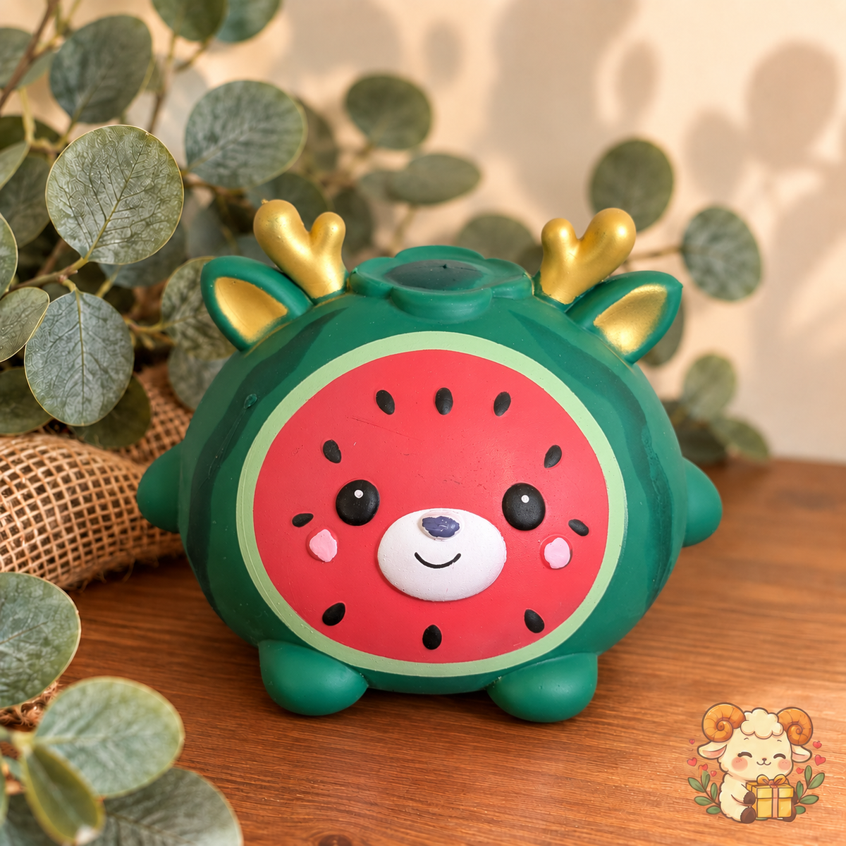 🍉 Squishy Cerf Pastèque Kawaii