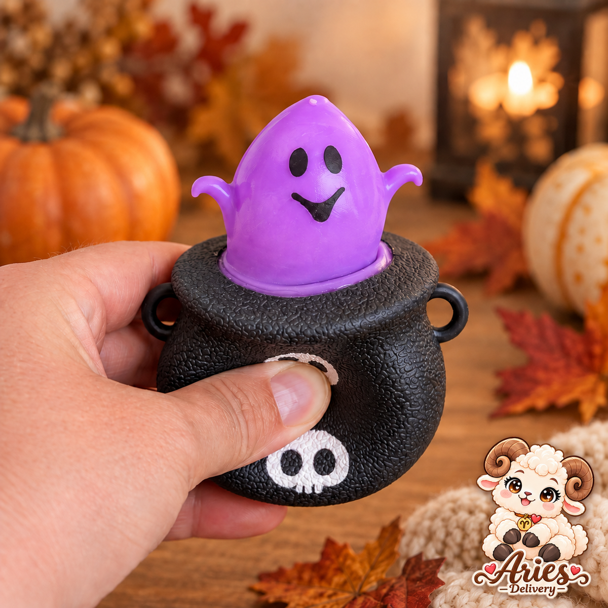 👻 Chaudron Pop-Up Fantôme Halloween – 2 coloris