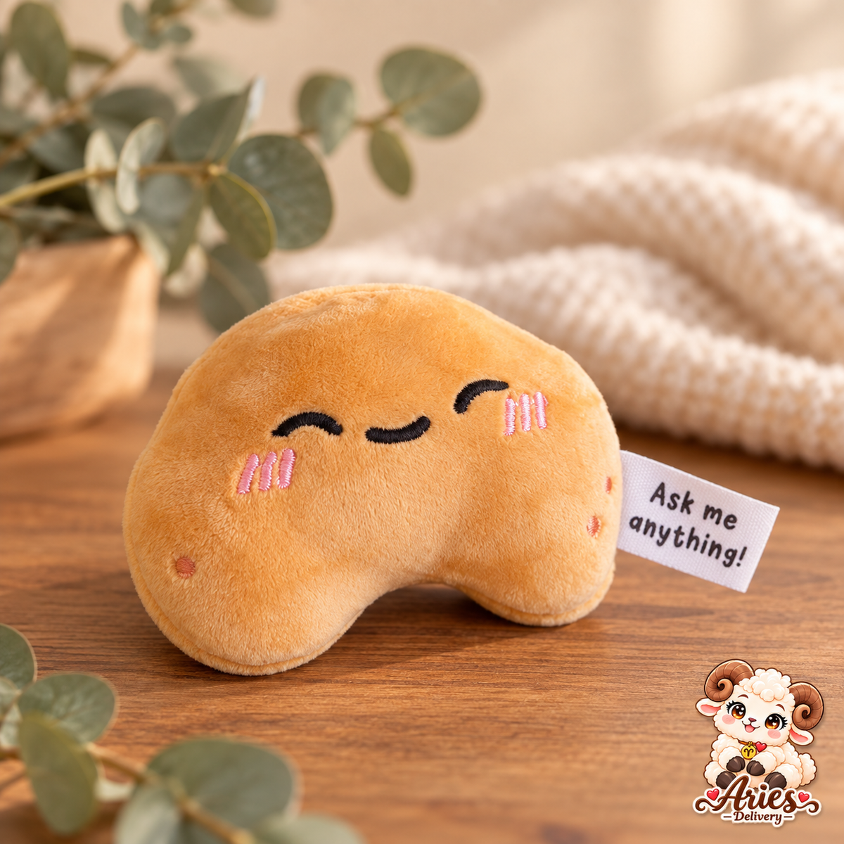 🥠 Fortune Cookie kawaii – Squishy dé surprise