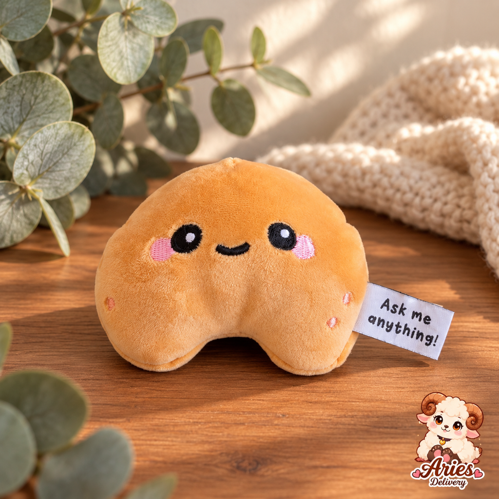 🥠 Fortune Cookie kawaii – Squishy dé surprise
