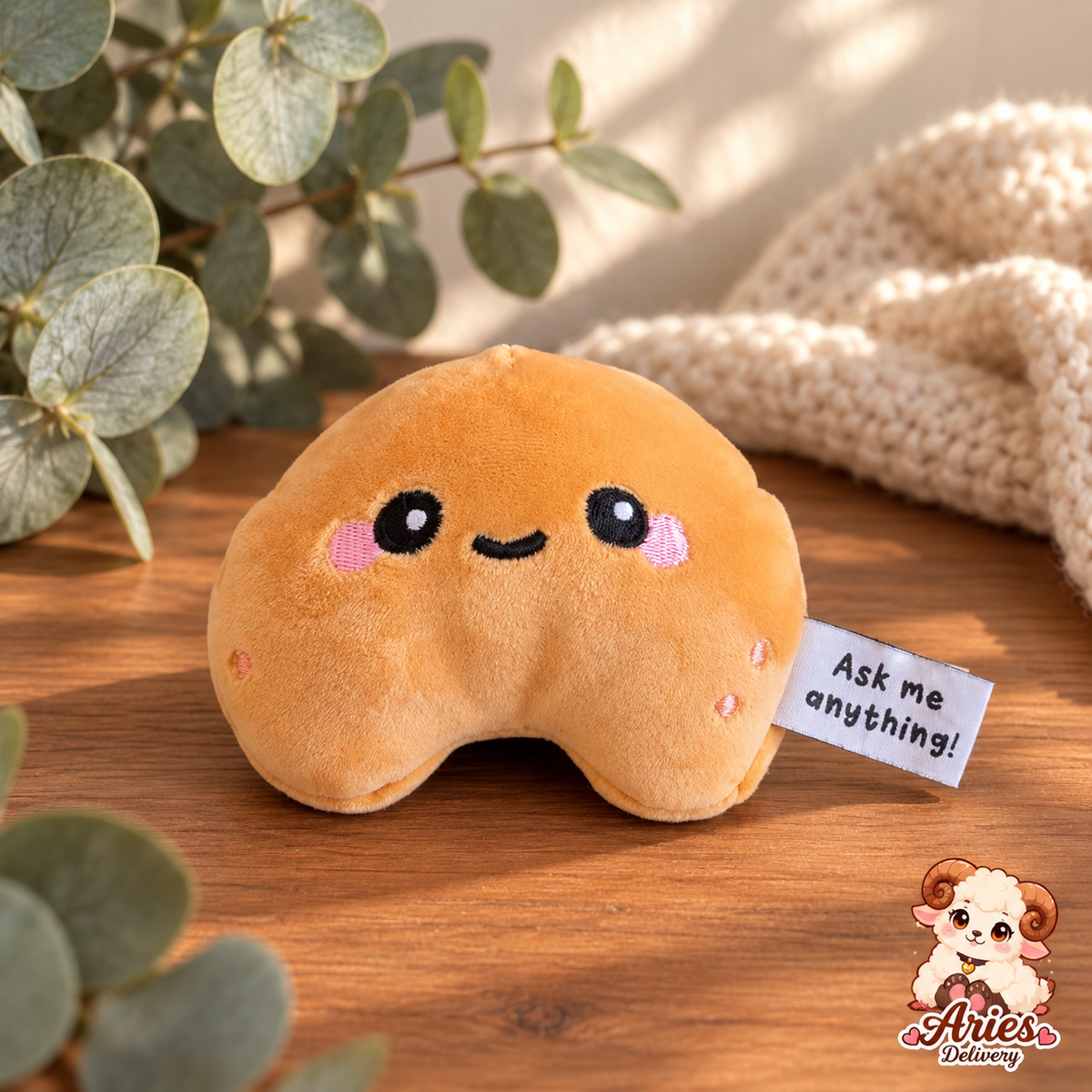 🥠 Fortune Cookie kawaii – Squishy dé surprise