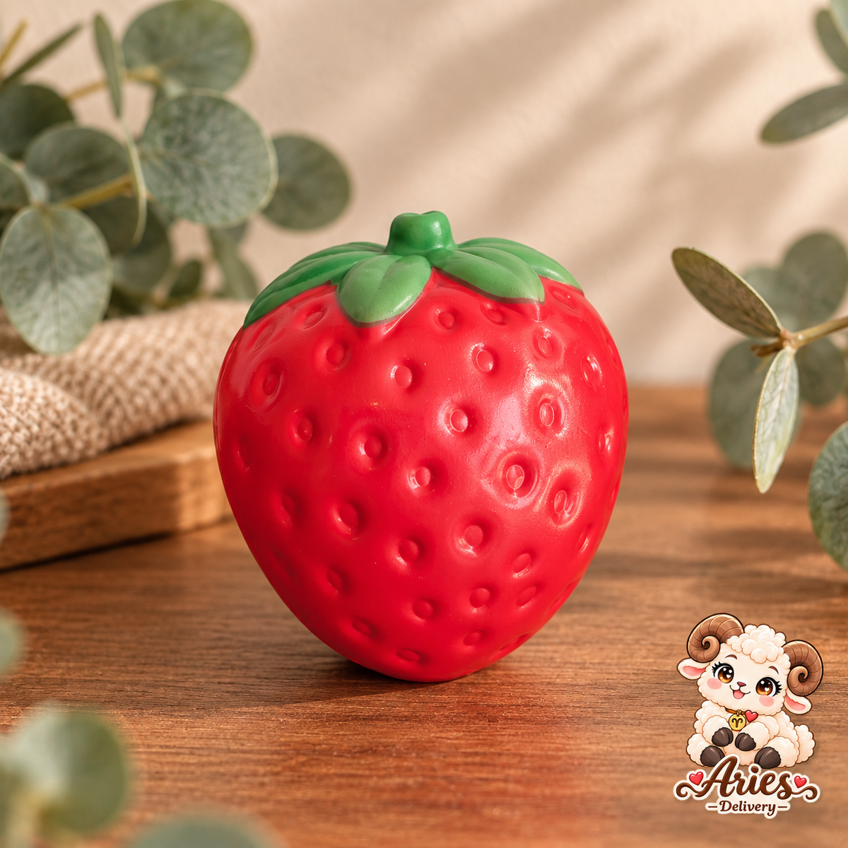 🍓 Squishy Fraise Slow Rebond Parfumé