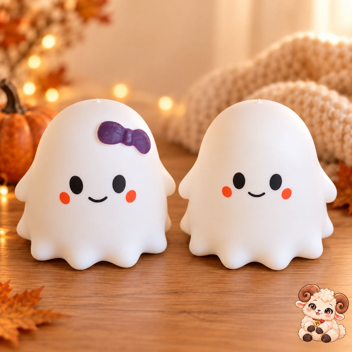 👻 Grand Squishy Fantôme Halloween – 2 modèles