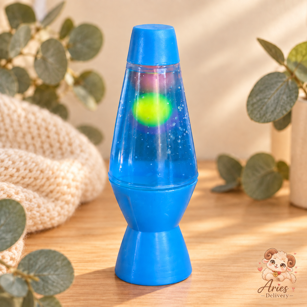 🪩 Squishy Lampe à Lave Rétro – 3 coloris