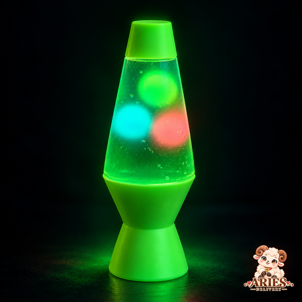 🪩 Squishy Lampe à Lave Rétro – 3 coloris