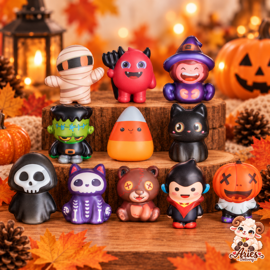 🎃 Mini Squishy Halloween Surprise – Modèle aléatoire