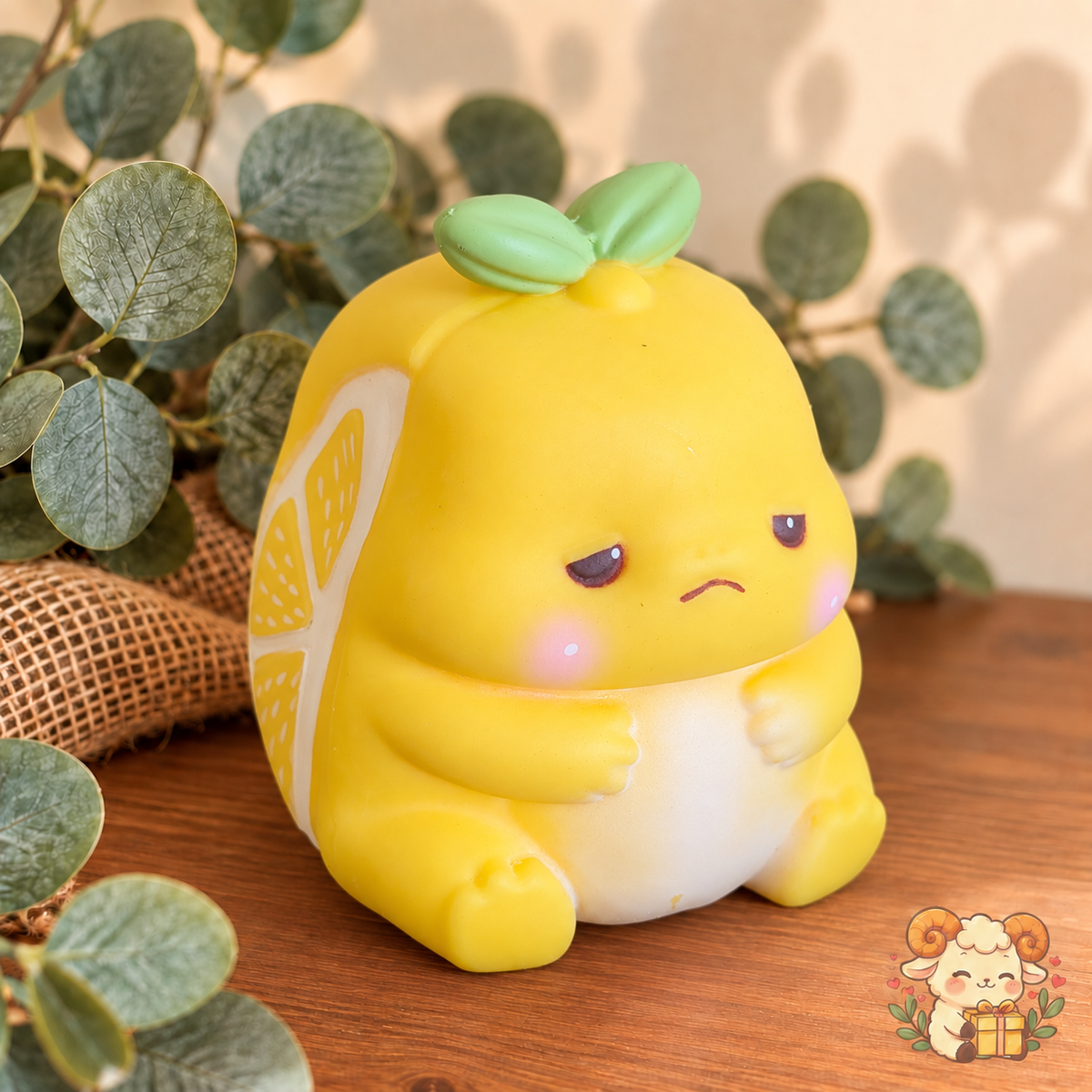 🍋 Squishy Petit Monstre Citron Kawaii