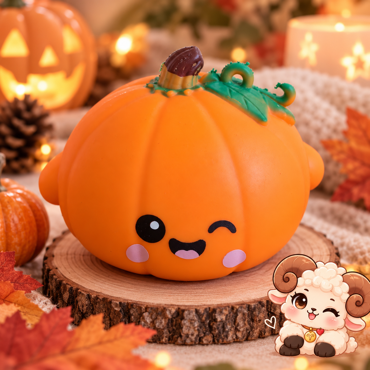 🎃 Squishy Halloween Kawaii – 4 modèles – Environ 12,5 cm
