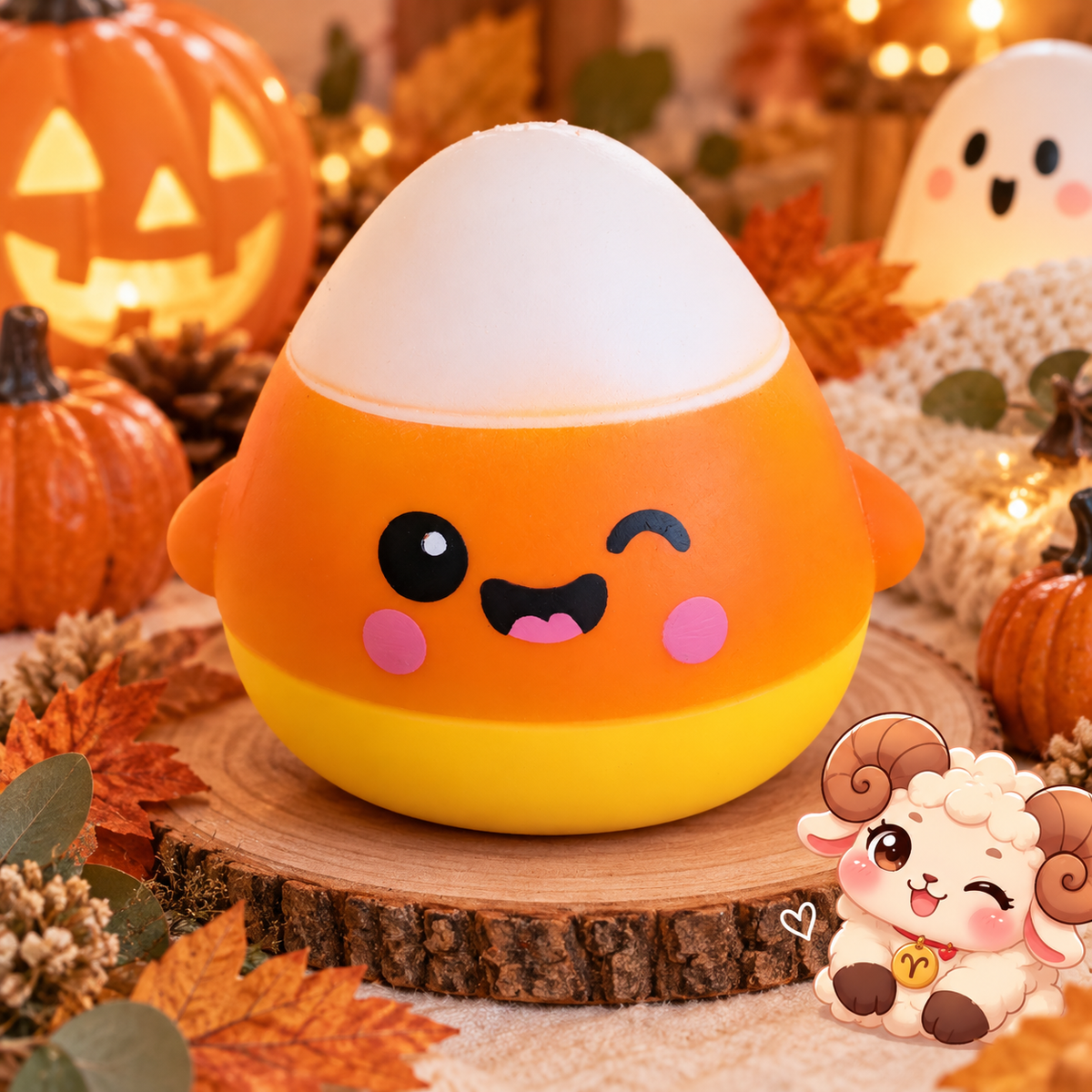 🎃 Squishy Halloween Kawaii – 4 modèles – Environ 12,5 cm
