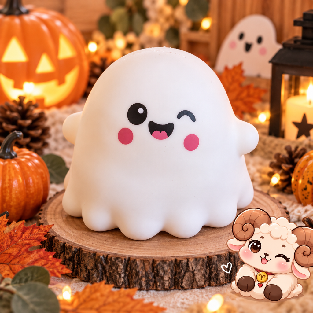 🎃 Squishy Halloween Kawaii – 4 modèles – Environ 12,5 cm