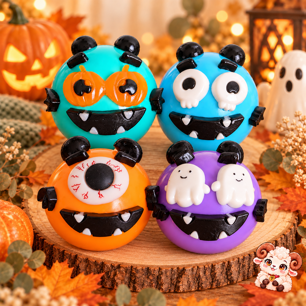 🎃 Squishy Monstre Halloween – 4 modèles