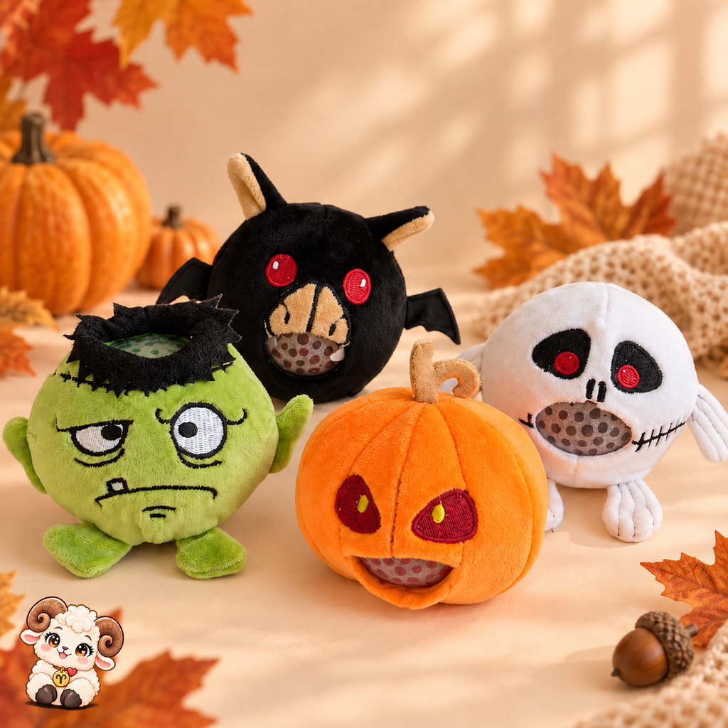 🎃 Squishy Peluche Halloween – 4 modèles