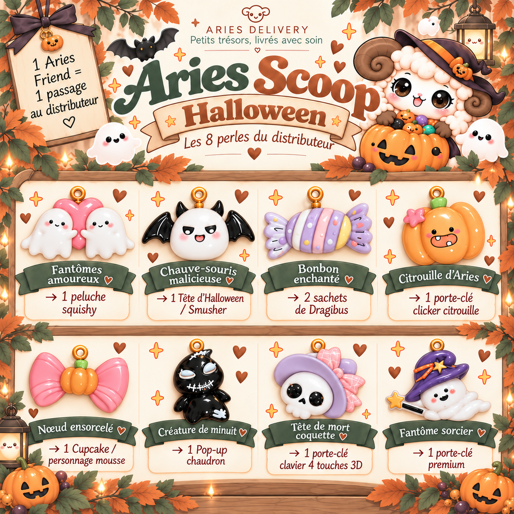 Aries Scoop Halloween - les 8 perles du distributeur